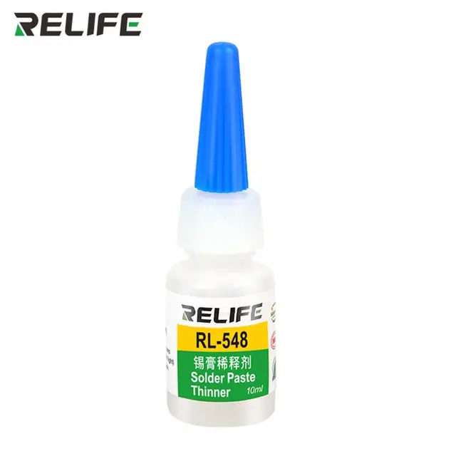 RELIFE Solder Paste Thinner RL548 For Phone Repair adjusting the