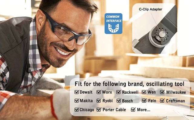 Kit Accessori Per Multiutensile Oscillante | Carta Vetrata E Supporto Triangolare, Compatibile Con Dewalt, Bosch, Makita - Foto 13