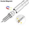 14mm 16mm Magnet Spark Plug Removal Tool Wrench Sleeve 3/8" 12-Point Swivel Candle Key 16mm Long Extension Socket Kit Tools 3