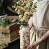 Retro and Antique Ceramic Small Vase Decorations Living Room Flower Arrangements, Dried Flowers Niche Creative Decorations 2