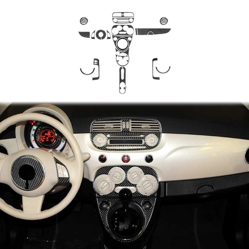 

Car Interior Trim Stickers Carbon Fiber Car Decoration Accessories