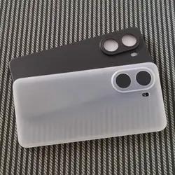 Matte Clear Slim TPU Silicone Shockproof Phone Case with Bumper Protection - Redmi Turbo4 (Matte White)