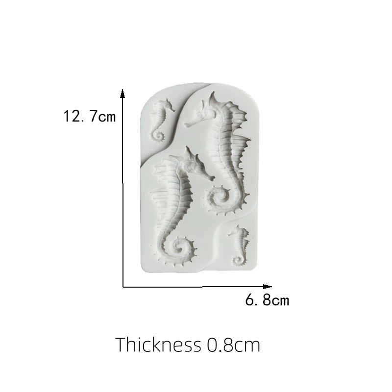 Description Picture 2 of item3D Sea Shell Tropical Fish Modeling Silicone Mold Diy Home Easter Pastry Chocolate Cake Decor Baking Tool Drop Glue Resin Mould