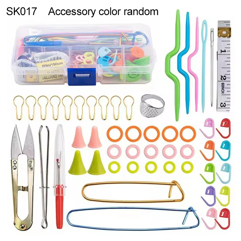 Crochet Hook Kit with Case Sewing and Weaving Tools Yarn Crochet Hook Household for Beginners & Experieced Crochet Lovers TMZ
