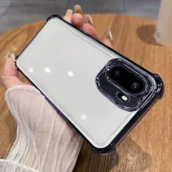Deluxe Transparent Electroplated Silicone TPU Shockproof Bumper Case for OnePlus  ACE6T (PURPLE)