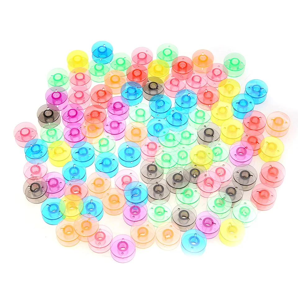 100 Pack Universal Plastic Sewing Machine Bobbins