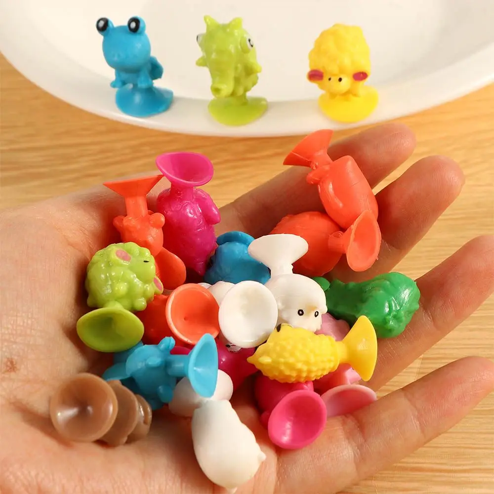 

20Pcs/lot Mini Mons-ter Sucker Capsule Model Little Cartoon Anime Animal Action Figures Suction Cup Toys For Children