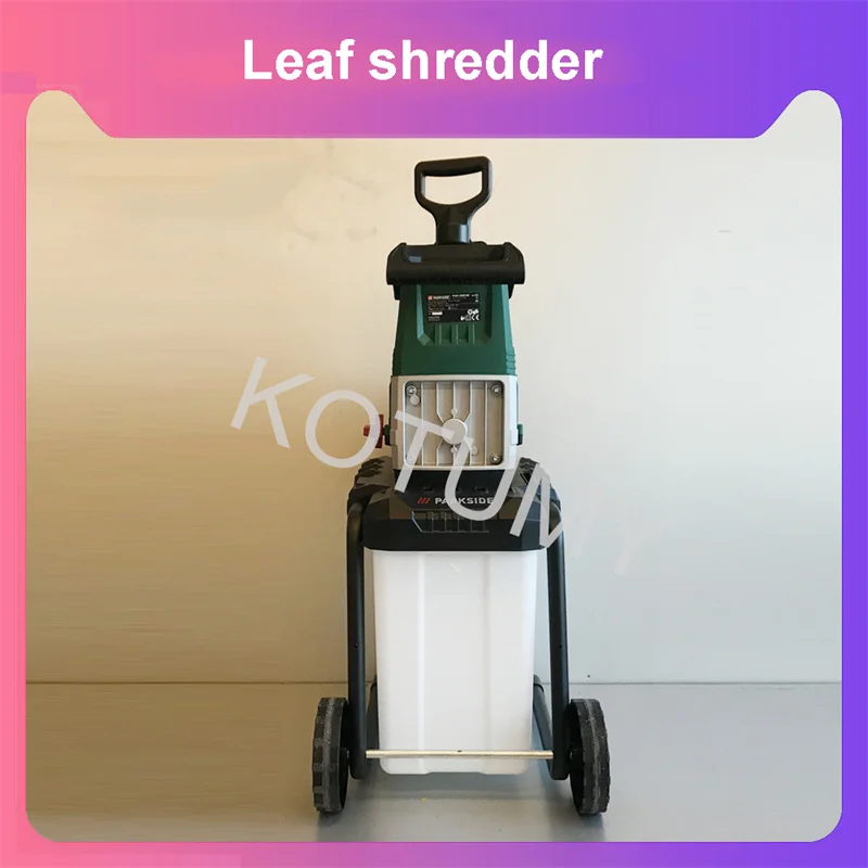 Electric Branch Crusher Small Household Orchard Tree Branch Crusher Wood Crusher Leaf Belt Collection Box Branch Crusher 220V 5