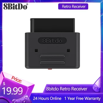 8BitDo 레트로 수신기 블루투스 어댑터 동글 SNES SF-C Snes 버전 Original Super Nintendo & Super Famicom 모든 모델