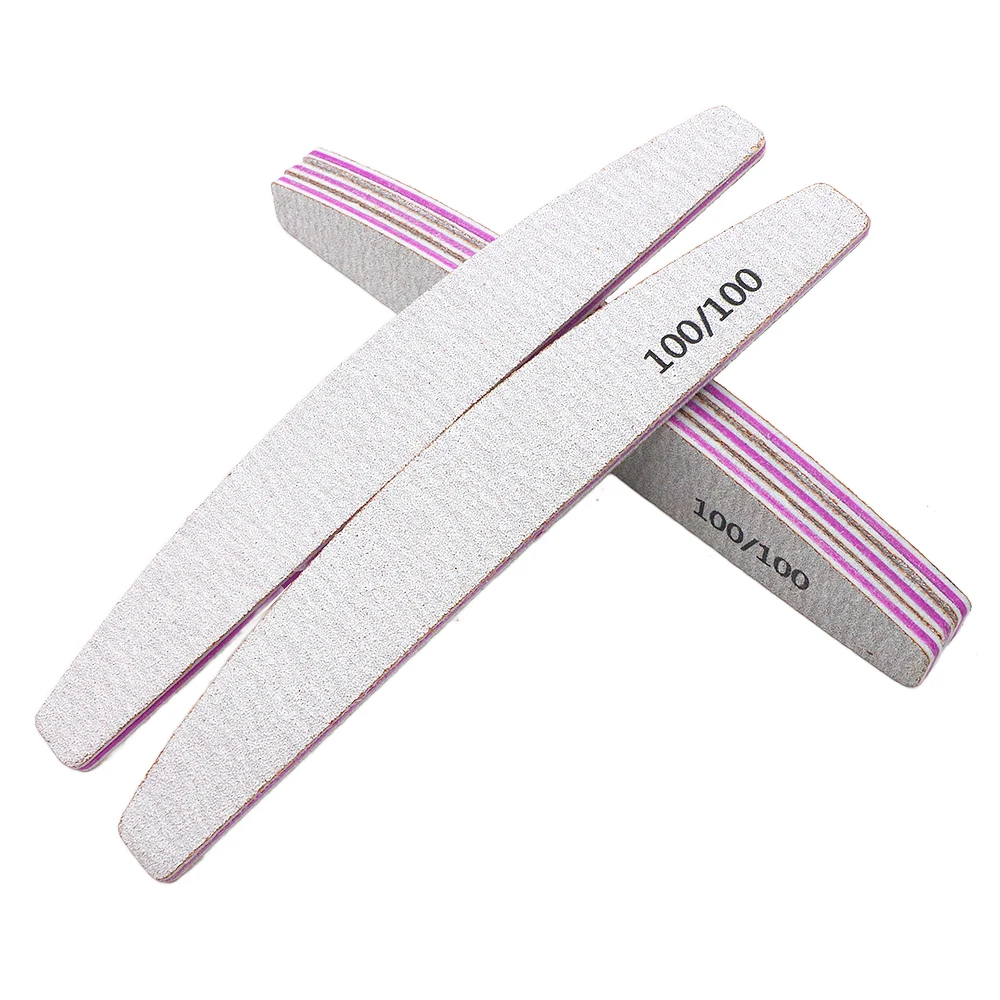 Vibrant 5-Piece Nail File Set - Professional Multi-Grit Manicure Tools