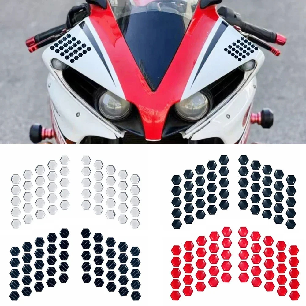 Motorcycle Protective 3D Hexagonal Waterproof Rubber Decal