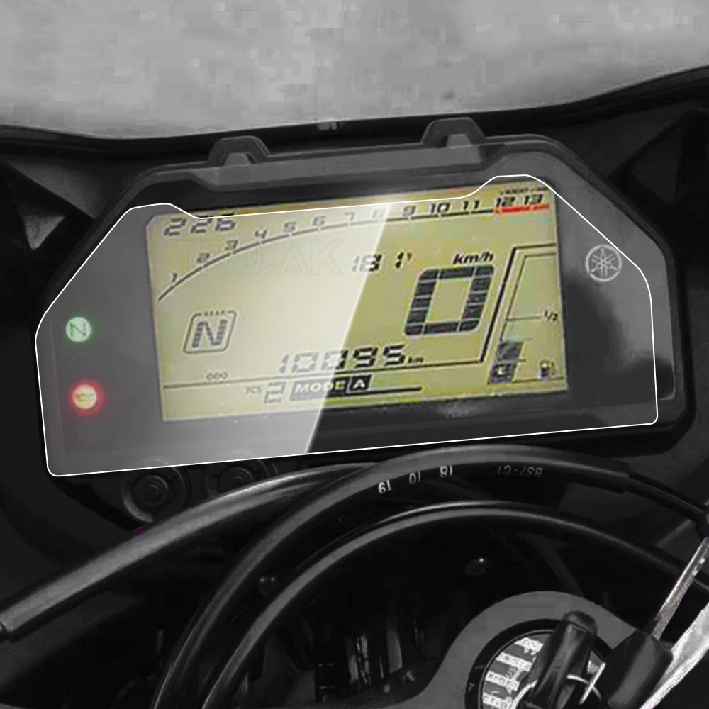 오토바이 클러스터 스크래치 방지 필름, 대시보드 스크린 보호대, 야마하 YZF..