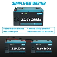 Batterie LiFePO4 12V 24V 48V 100Ah 200Ah 300Ah, BMS intégré, cellules de qualité A, 6000 + Cycle PL, Stock ue 4