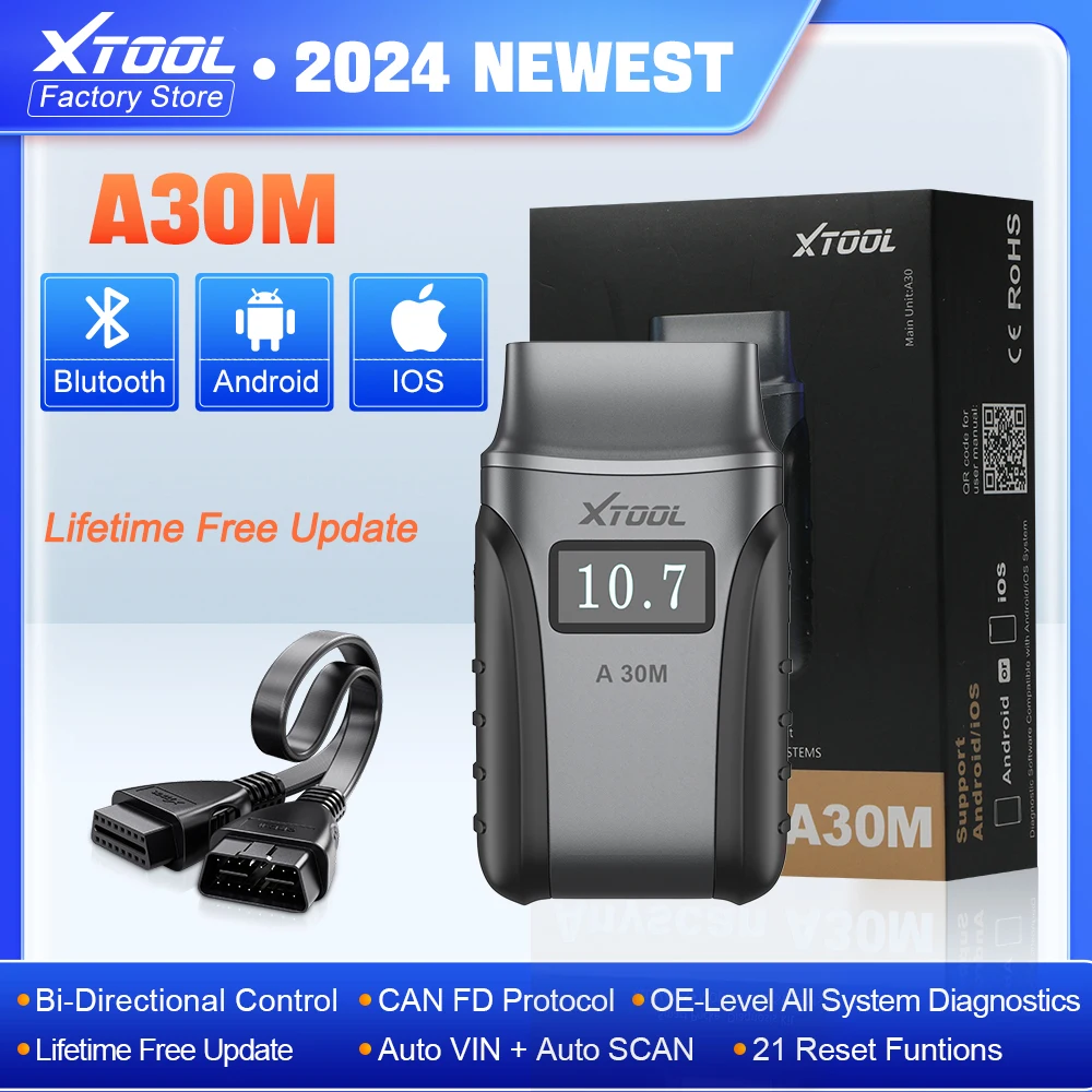 XTOOLAnyscanA30MOBD2BluetoothScanner21ResetFunctionsAllSystem