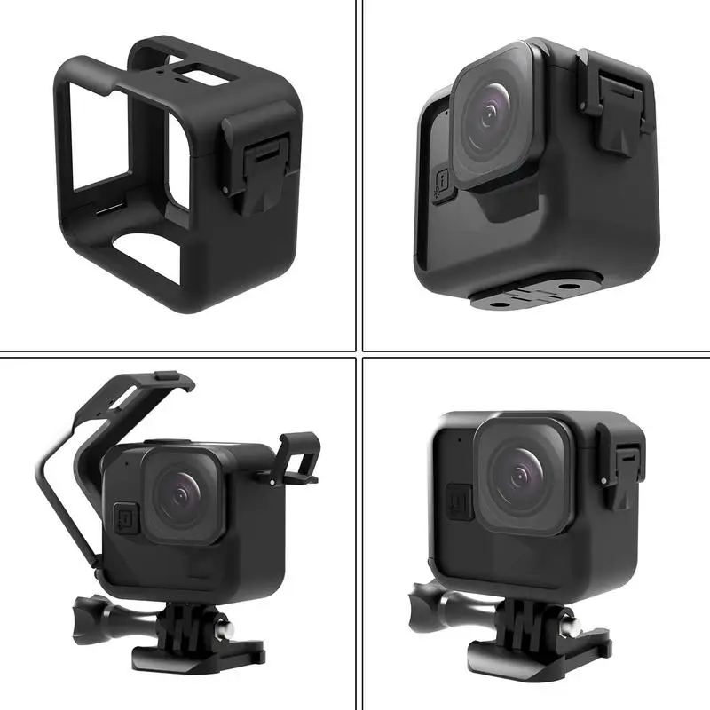 Gopro-Hero 11 용 새로운 보호 프레임, 블랙 미니 충격 방지 액션 카메라 액세서리, 베이스 브래킷이 있는 보호 프레임