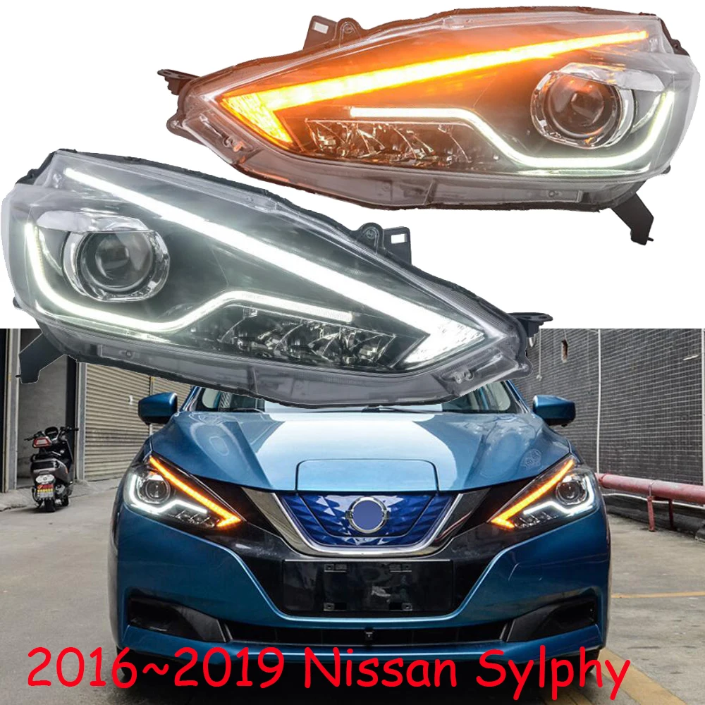 

Car bumper headlamp sylphy headlight sentra 2016~2018y LED DRL car accessories HID xenon front sylphy fog light