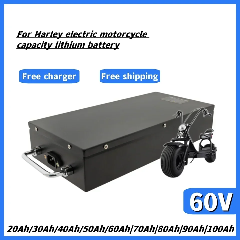 

60V 20ah~100Ah waterproof lithium battery for electric motorcycles 18650 CELL 300-1800W electric motorcycle battery