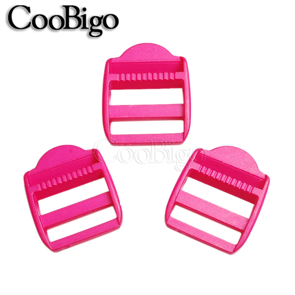 SGERUFZ 10 pezzi fibbia zaino Tri-Glide Slide plastica regolabile clip per cinturino, cinturino vita, fibbia sostitutiva, cinturini zaino (20 mm larghezza cinturini