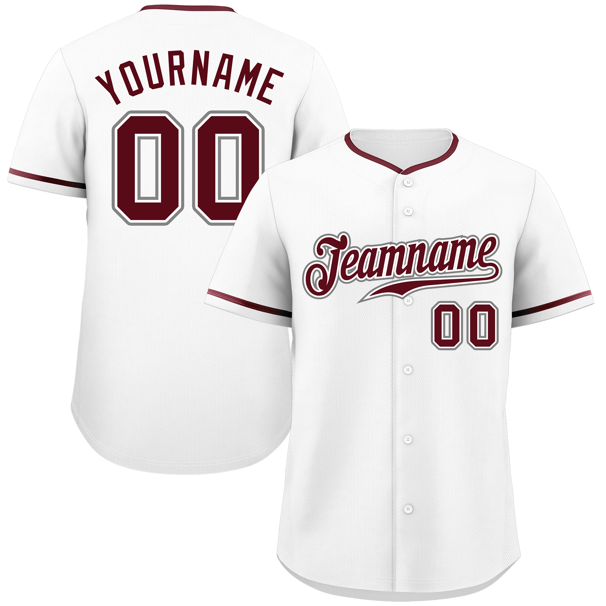 thumbnail image 1 of Camiseta de béisbol de estilo clásico personalizada con letras y números impresos, camiseta deportiva de práctica para adultos, 1 of 5