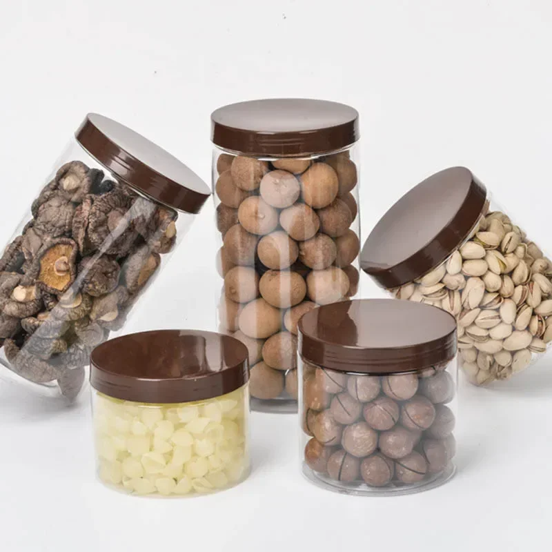 2 Tarros Plástico 750 Ml Con Tapa Cierre - Herméticos, Para Alimentos, Transparentes