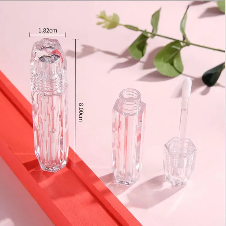 50PCS 2ml ABS Clear Crystal Lipstick Bottle Lip Gloss Tubes Lip Glaze Bottle Wand Tube Women Girls Makeup Tool DIY Sample Vials bodyguard security headset ptt earpiece 2 pin clear acoustic air tube earphone for motorola cp100 dp1400 cp040 dep450