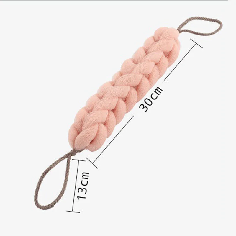 1pcs Soft Back Strap Bath Scrubber Rich bubbles Body Brush Shower Bars Mesh Puff Exfoliating Massage Bath Ball Flower Bathroom 6