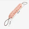 1pcs Soft Back Strap Bath Scrubber Rich bubbles Body Brush Shower Bars Mesh Puff Exfoliating Massage Bath Ball Flower Bathroom 6