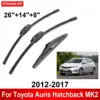 1/2/3/4/6PCS Car Wiper For Toyota Auris Hatchback MK2 2012-2017 Front Rear Wiper Blades Brushes Cutter Auto Accessories 2016 1