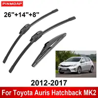 1/2/3/4/6PCS Car Wiper For Toyota Auris Hatchback MK2 2012-2017 Front Rear Wiper Blades Brushes Cutter Auto Accessories 2016 1