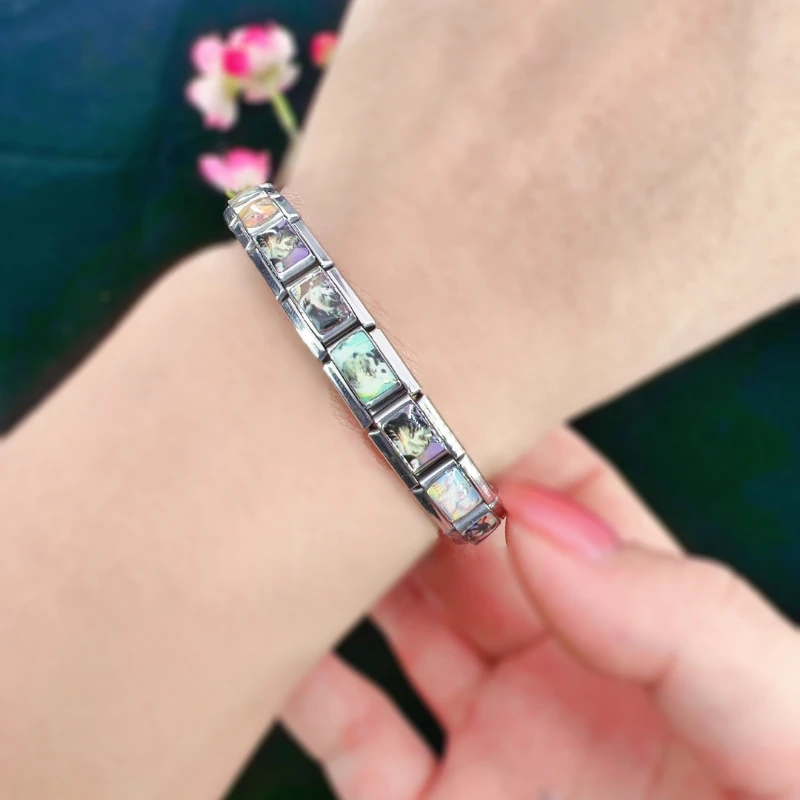 CONCEPT Hot Sales DIY Italian Charm Bracelet Stainless Steel Lovely Cartoon Cat Hand Chain Cute Link Gift Jewelry BT001