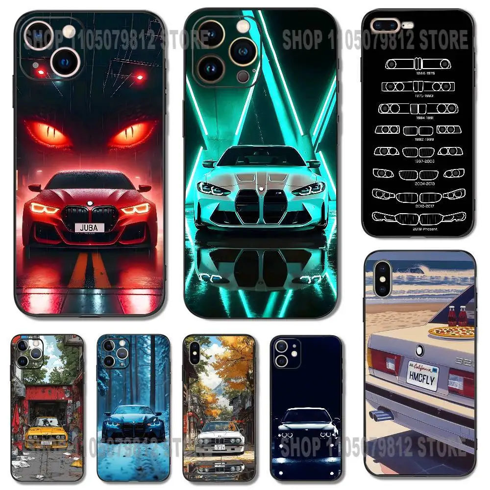 Stylish Black and White Shockproof Soft Silicone Phone Case