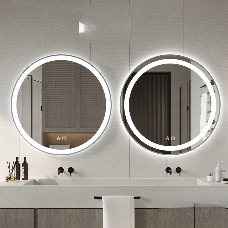 Bagno Led Specchio Decorativo Parete Grande Specchio Decorativo Rotondo Specchio Cosmetico Da Parete Decorazione Soggiorno Yy50Dc