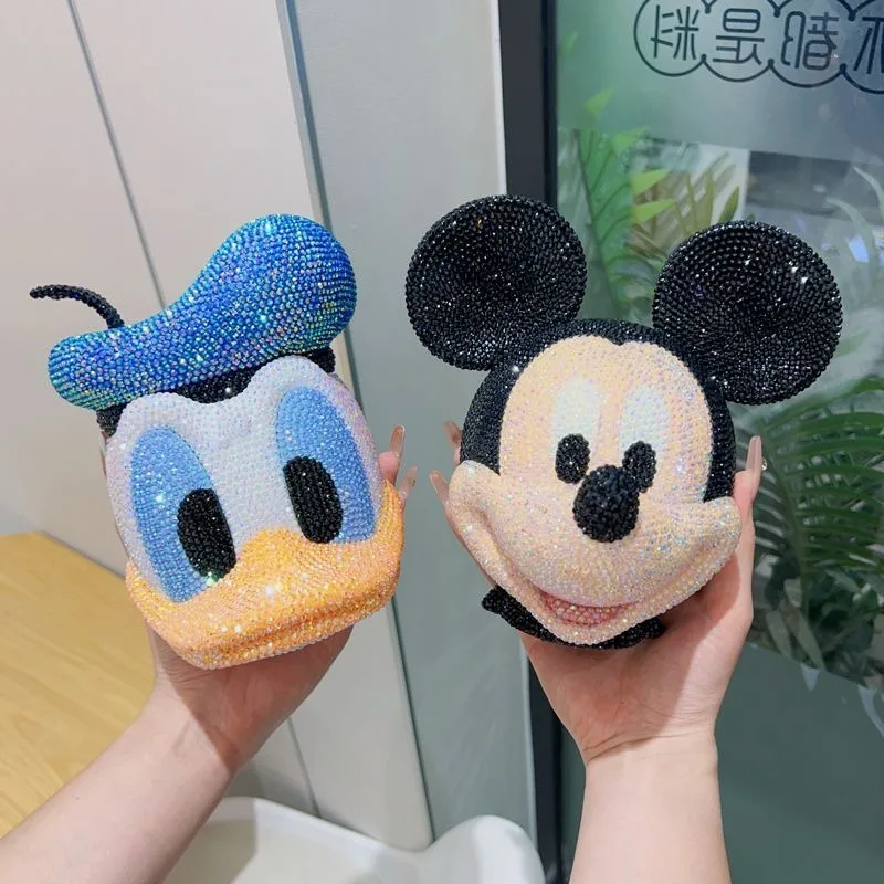 

Детская копилка из мультфильма Disney, милая Бриллиантовая Копилка «сделай сам», кукла Микки Маус, украшение для дома, креативный подарок для детей