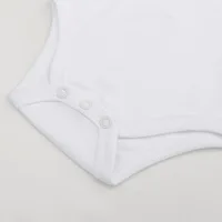 Body à manches longues pour bébé, 3/8 pièces/lot, 100% coton, blanc uni, barboteuse pour nouveau-né, garçon et fille, combinaison pour bébé de 0 à 12 mois 6