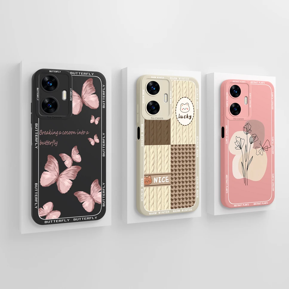 Charming Mountain Astronaut Liquid Silicone Phone Case with Camera Protection and Bumper