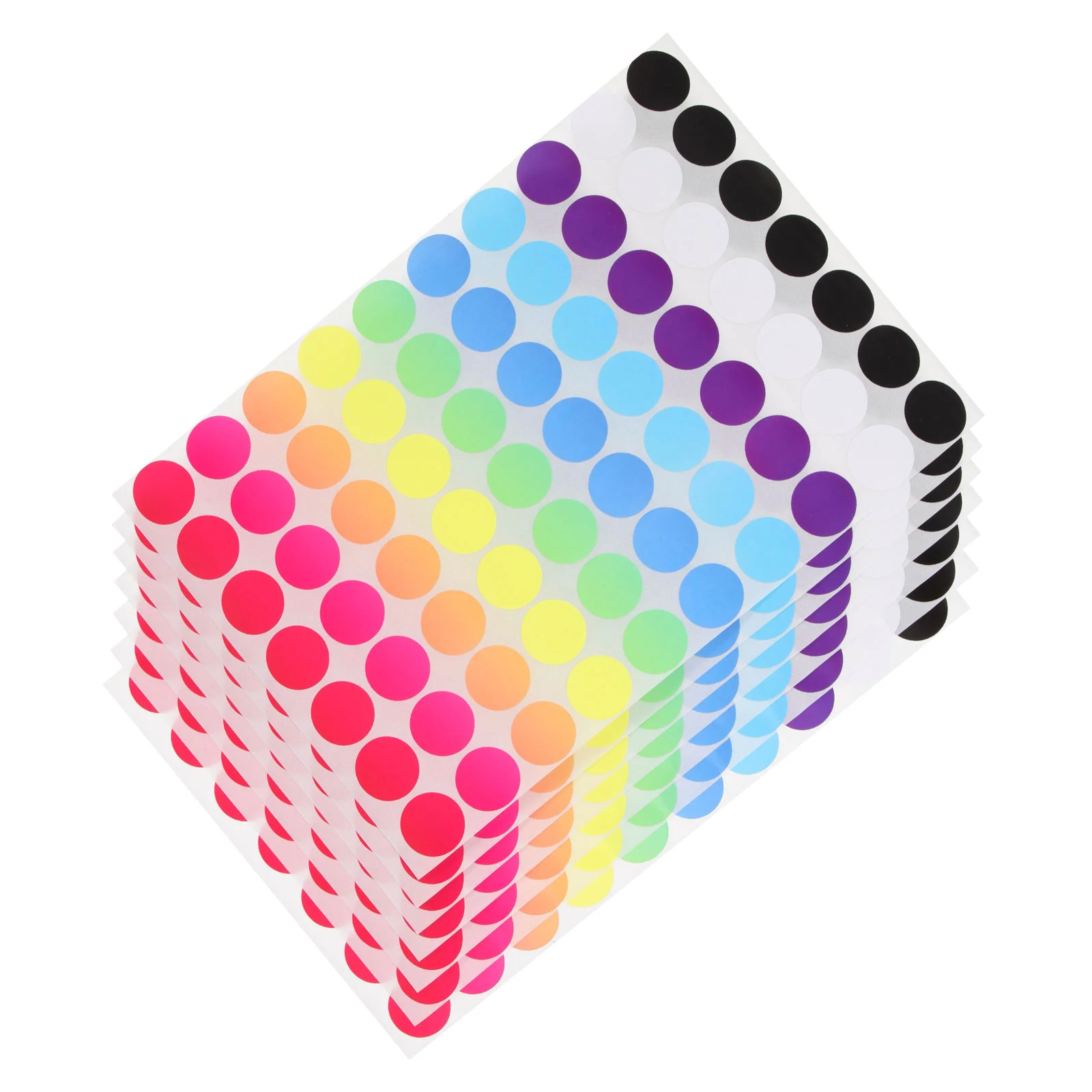 20 Sheets of Circle Dot Stickers Label Stickers for Office Adhesive Dot Stickers Round Labels
