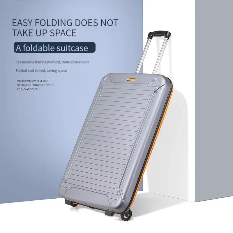MiFuny Rolling Luggage Folding ABS Foldable Trolley Case Portable Storage Luggage Carry on