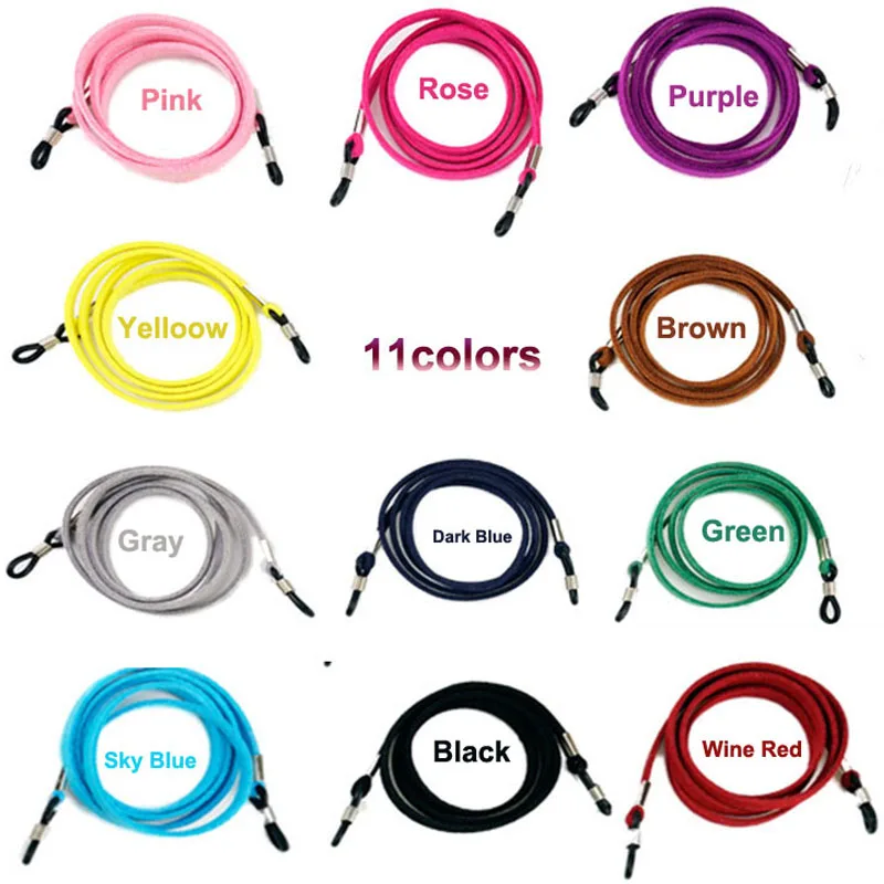 Fashion Colorful Suede Woven Hanging Neck Eyeglass Chain Sunglasses Lanyards Accessories