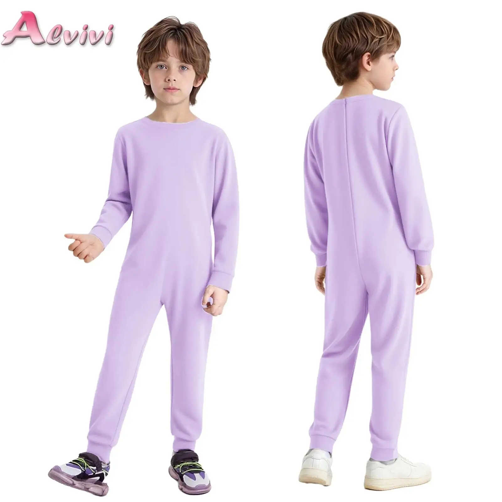 Unisex Kids Special Needs Adaptive Clothing Long Sleeve Back Zipper One Piece Cotton Romper Jumpsuit Ideal for Wearing All Day 1