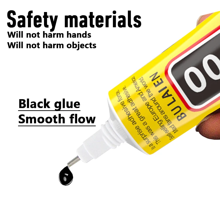 15/50/110ml T7000 Black Glue Safety Materials Epoxy Resin Repair Cell Phone Touch ScreerLiguid Glue Jewelry Craft Adhesive Glue 6