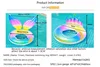RainbowW Inflatable Pool Floats Crown Floating Ring Glitters Filled Durable Swimming Ring for Adult Summer Beach Pool Tube 33.5 4