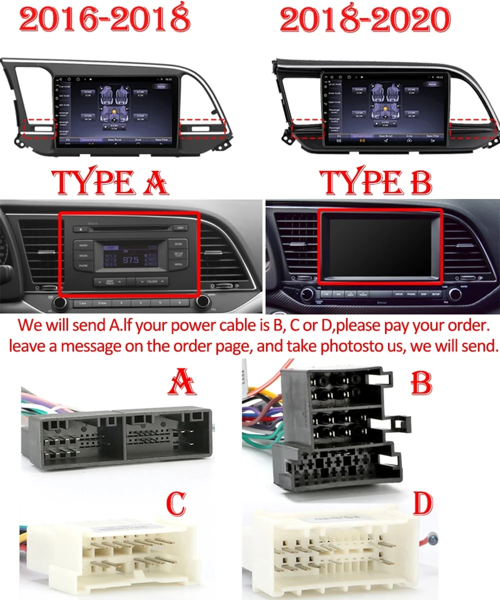 Android 13 For Hyundai Elantra Avante AD 2015 - 2021 Car Radio Android Auto Stereo Multimedia Player GPS Carplay 4G Wifi No 2din