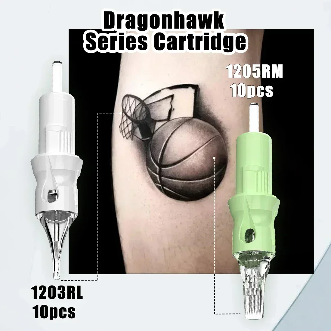 Tattoo Kit Dragonhawk A1 Complete Wireless Tattoo Machine Set Rotary Pen Powerful Beginner Tattoo Full Kit for Artists