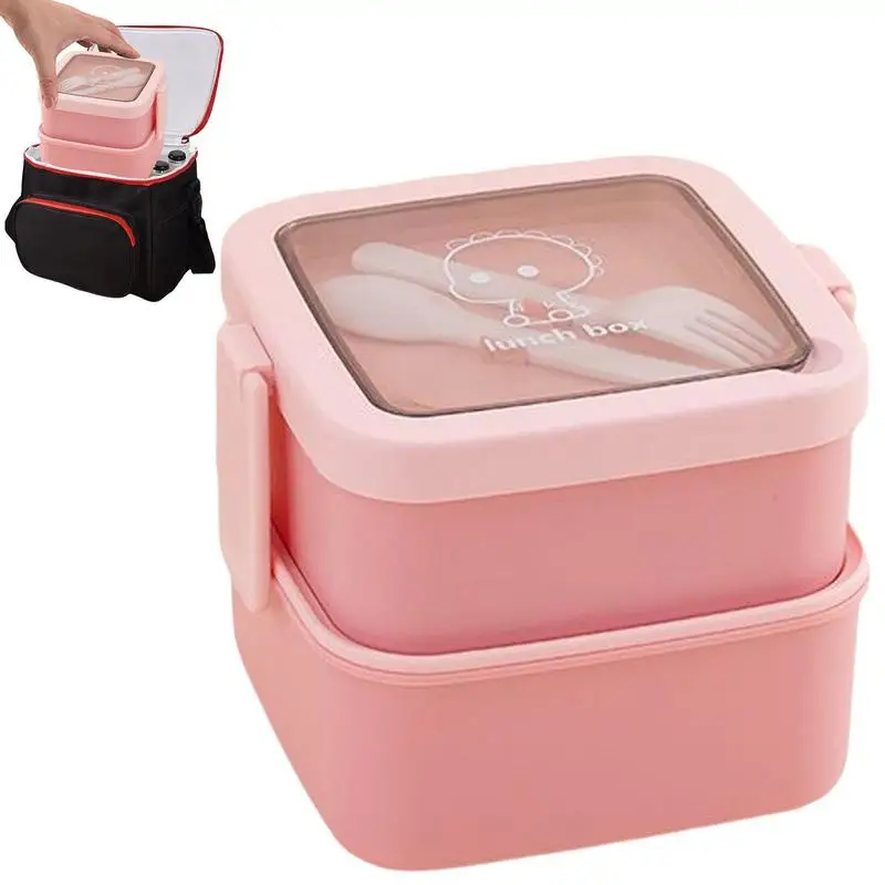 

Lunch Containers For Teens Lunch Containers For Adults Food Storage Containers Double Buckle Separate Cutlery And Anti-Scalding