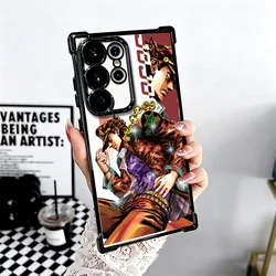 JoJo Adventure Anime Design Soft Phone Case with Plating Anti - Fall Protection - Samsung S24 Plus (KHTY00568A1)