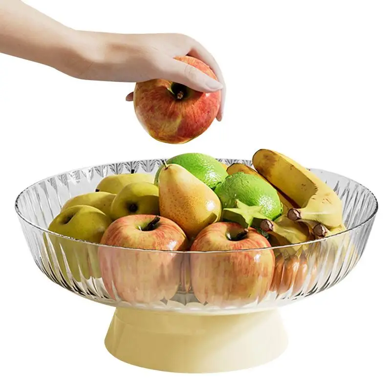 

Decorative Pedestal Bowl Dessert Display Stand Serving Fruit Tray Durable Fruit Basket Fruit Basin Table Centerpiece for Home