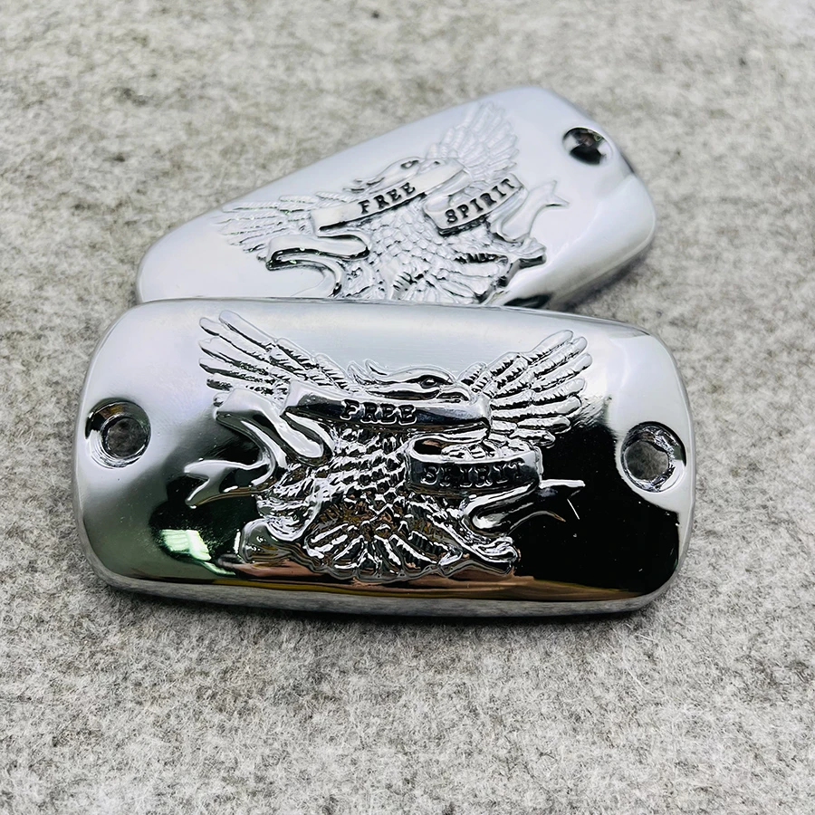 Motorcycle Chrome Brake Fluid Reservoir Cap For Honda Valkyrie Goldwing 1500 1800 VTX 1800 Free