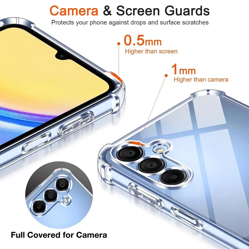 Enhanced Shockproof Transparent Phone Case - Clear Cover