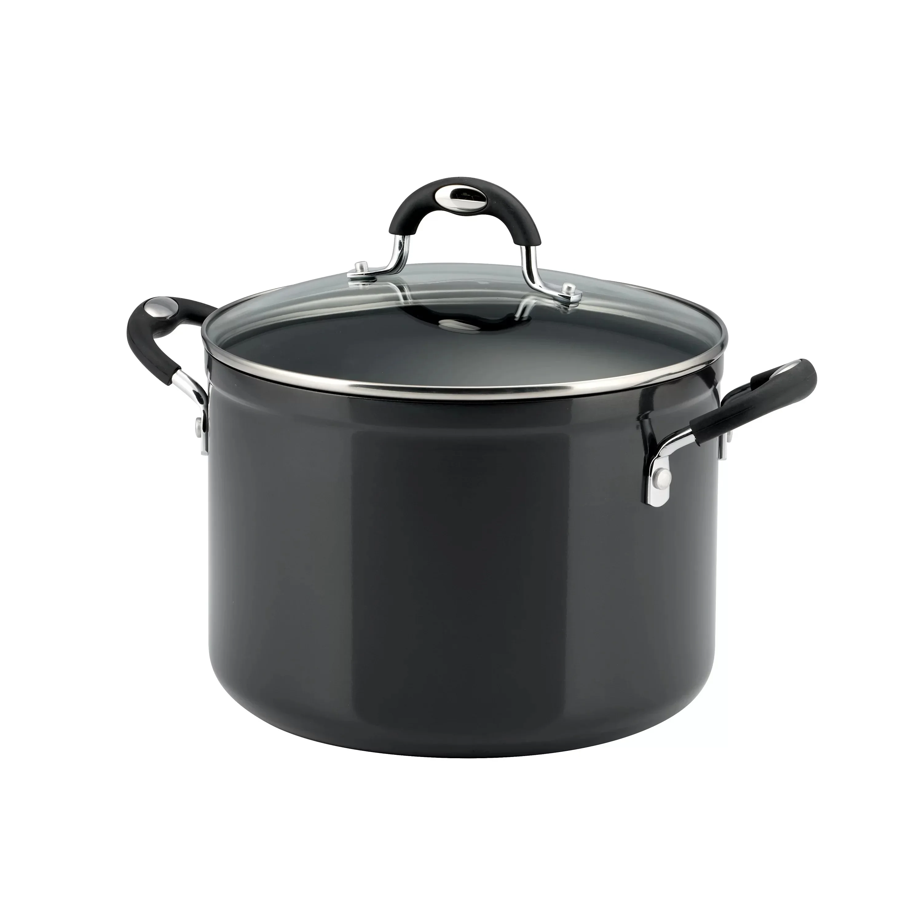 

8 Qt Style Gray Non Stick Covered Stock Pot