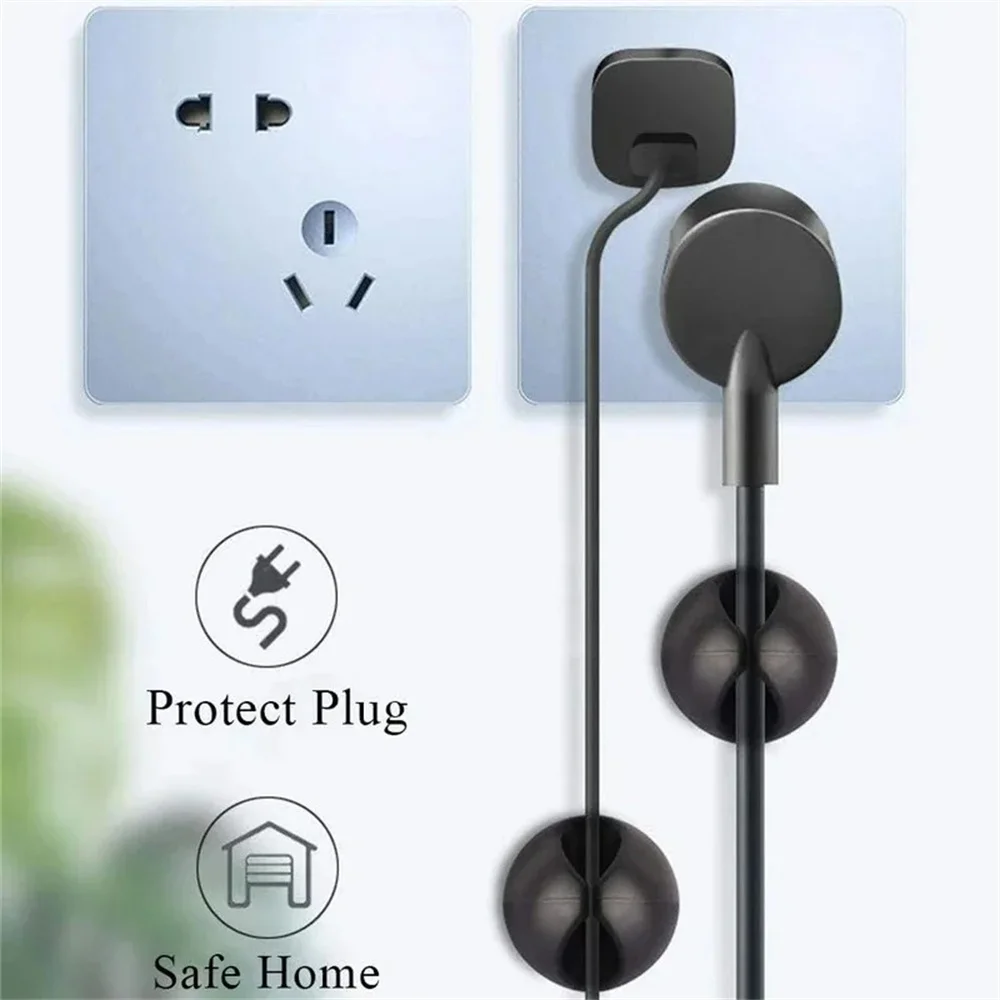 20PCS 실리콘 케이블 클립 USB 코드 와인더 데스크탑 관리 코드 클립 마우스 헤드폰 이어폰 케이블 홀더 보호대